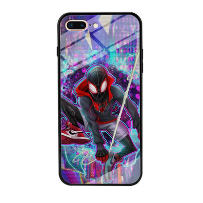 Spiderman in Spider Verse iPhone 7 Plus Case-Oxvistore