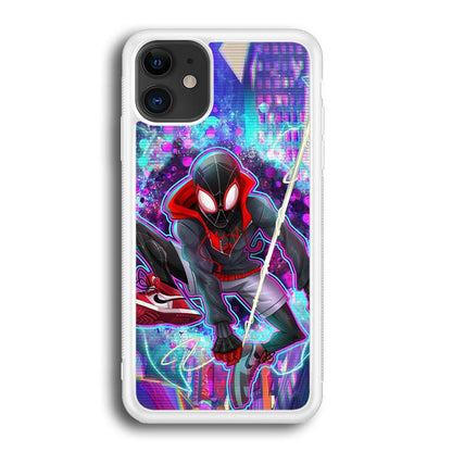 Spiderman in Spider Verse iPhone 12 Case-Oxvistore