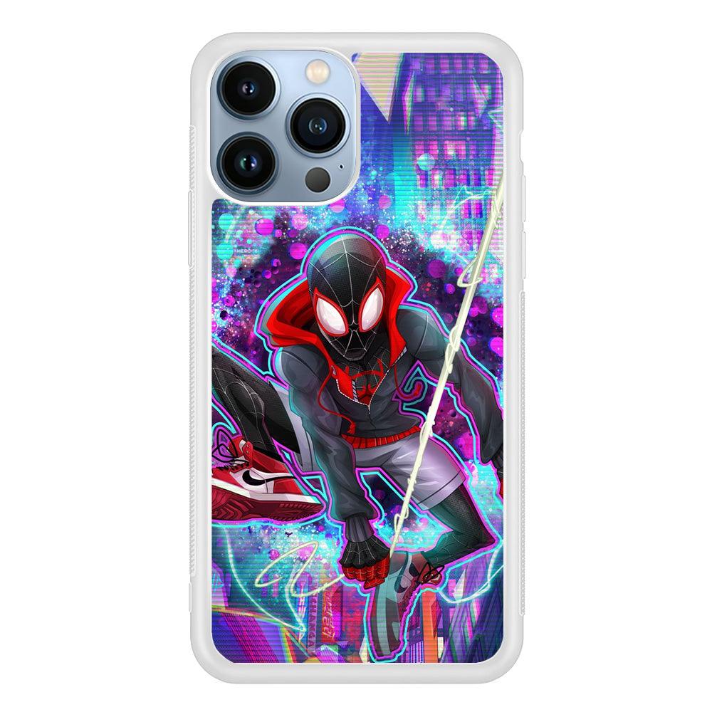 Spiderman in Spider Verse iPhone 14 Pro Max Case-Oxvistore