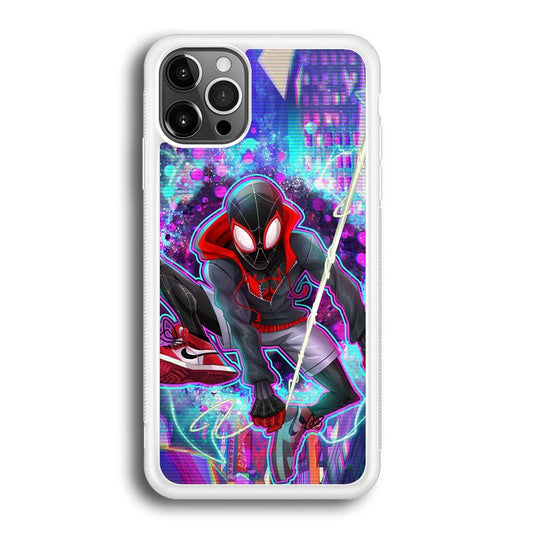 Spiderman in Spider Verse iPhone 12 Pro Case-Oxvistore