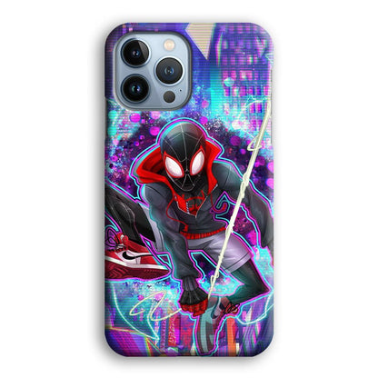 Spiderman in Spider Verse iPhone 15 Pro Case-Oxvistore