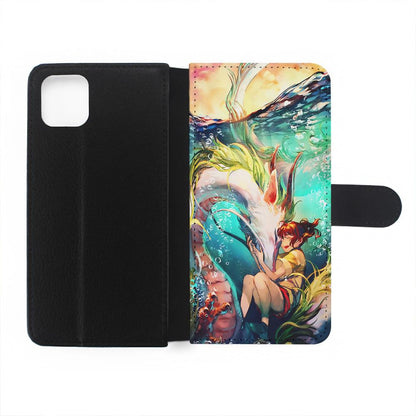 Spirited Away Studio Ghibli Flip Wallet Phone Case-Oxvistore