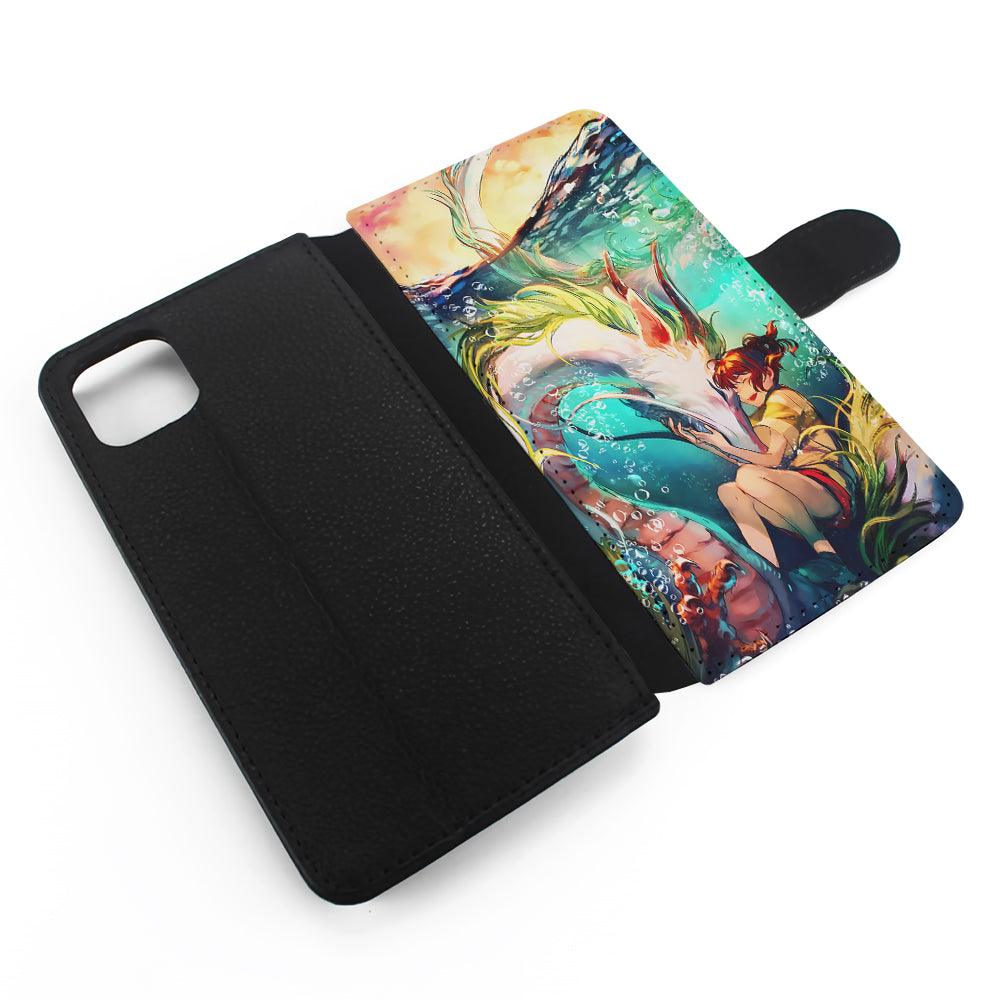 Spirited Away Studio Ghibli Flip Wallet Phone Case-Oxvistore