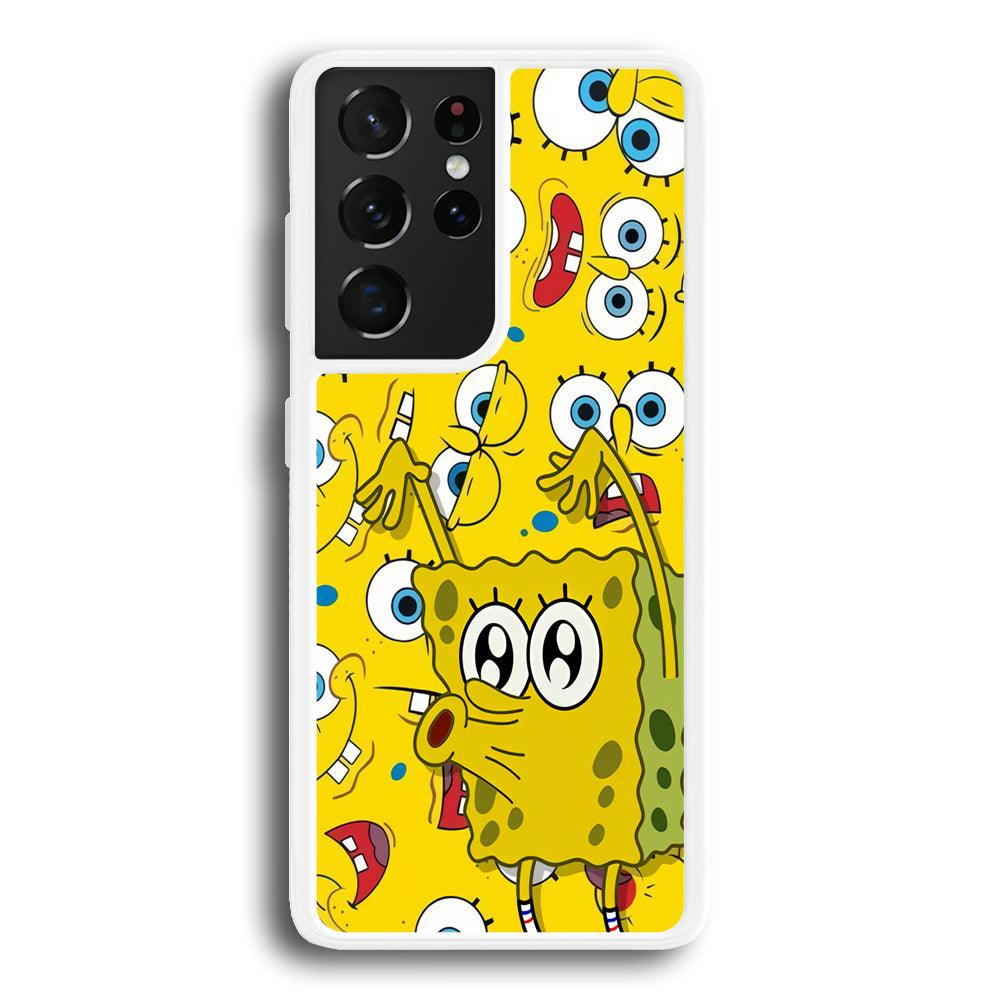 Spongebob Good Employee Ever Samsung Galaxy S21 Ultra Case-Oxvistore