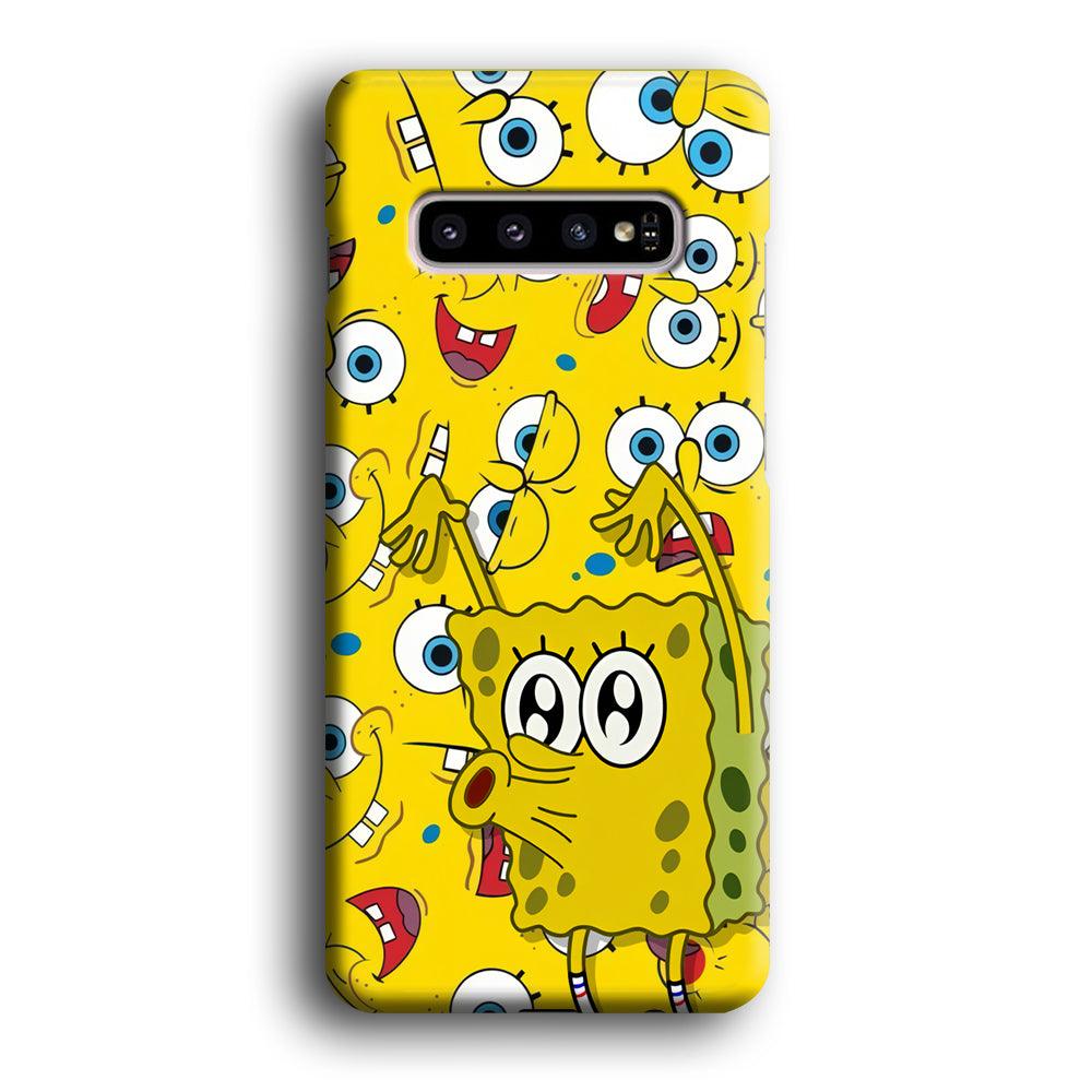 Spongebob Good Employee Ever Samsung Galaxy S10 Case-Oxvistore