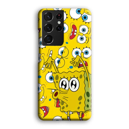 Spongebob Good Employee Ever Samsung Galaxy S21 Ultra Case-Oxvistore