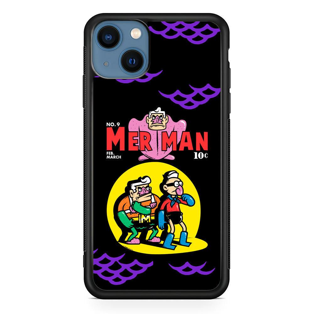 Spongebob Squarepants Mer Man Hero Show iPhone 15 Plus Case-Oxvistore