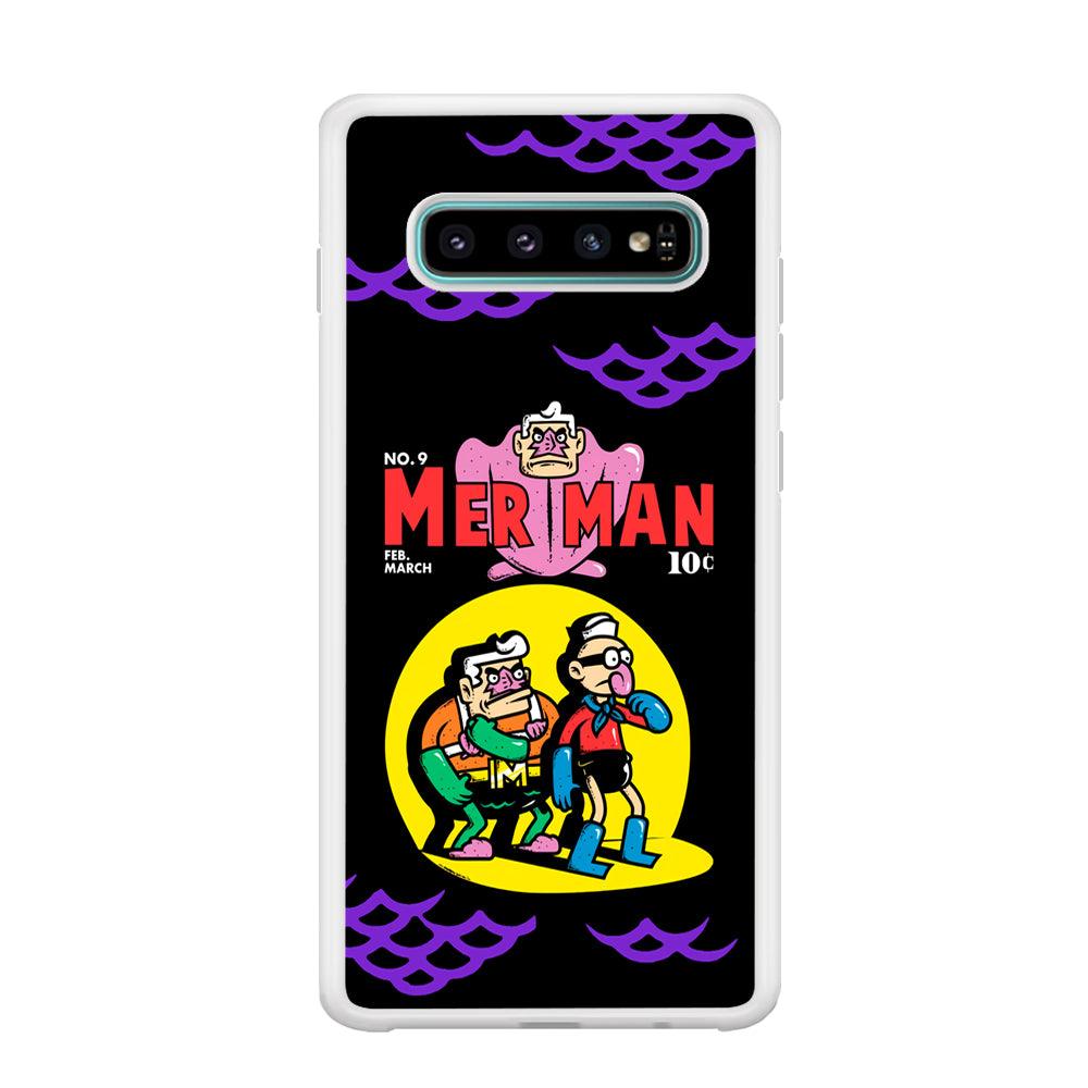 Spongebob Squarepants Mer Man Hero Show Samsung Galaxy S10 Case-Oxvistore