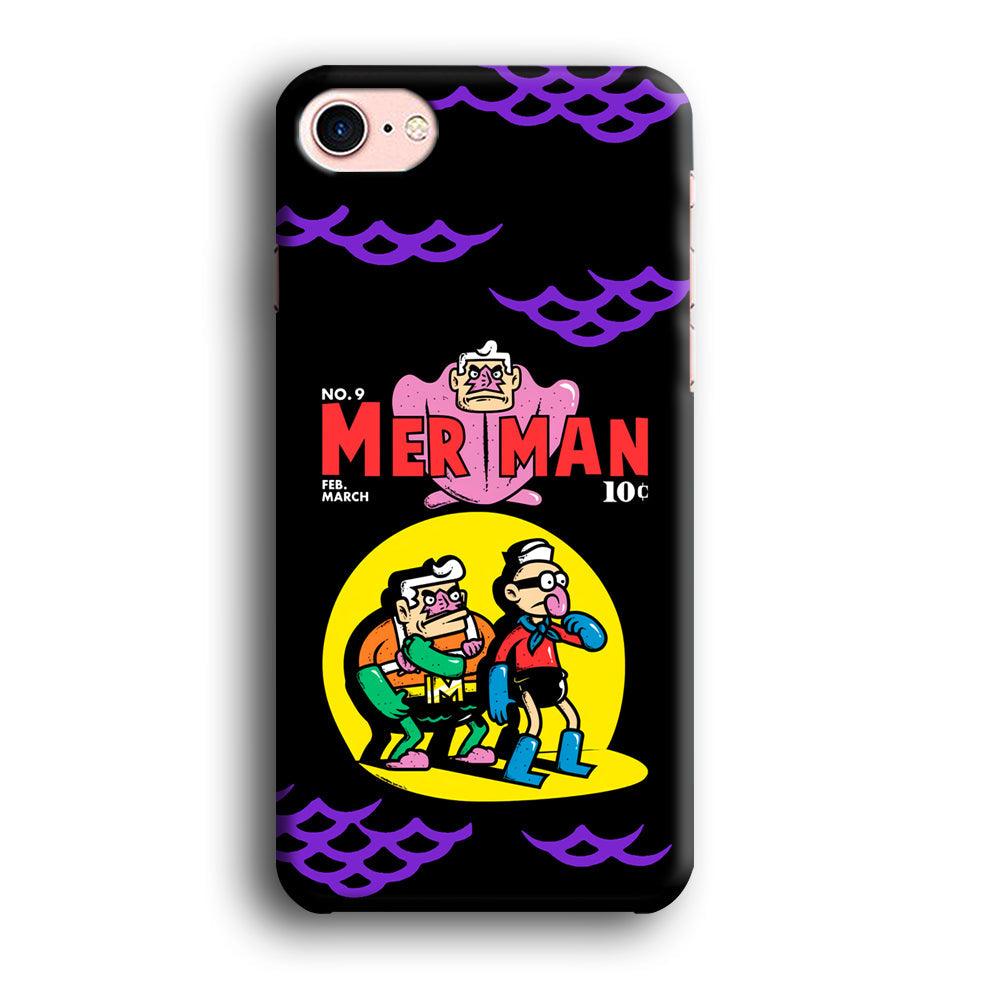 Spongebob Squarepants Mer Man Hero Show iPhone 8 Case-Oxvistore