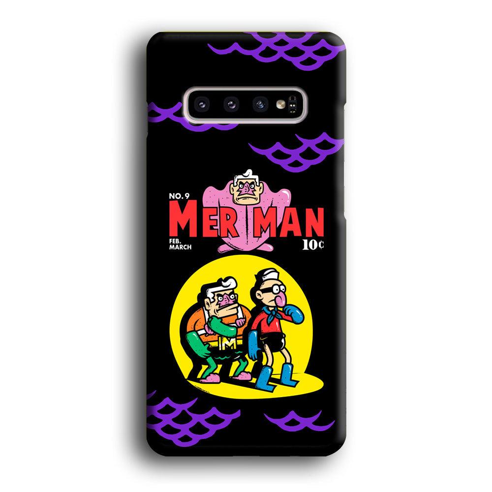 Spongebob Squarepants Mer Man Hero Show Samsung Galaxy S10 Plus Case-Oxvistore