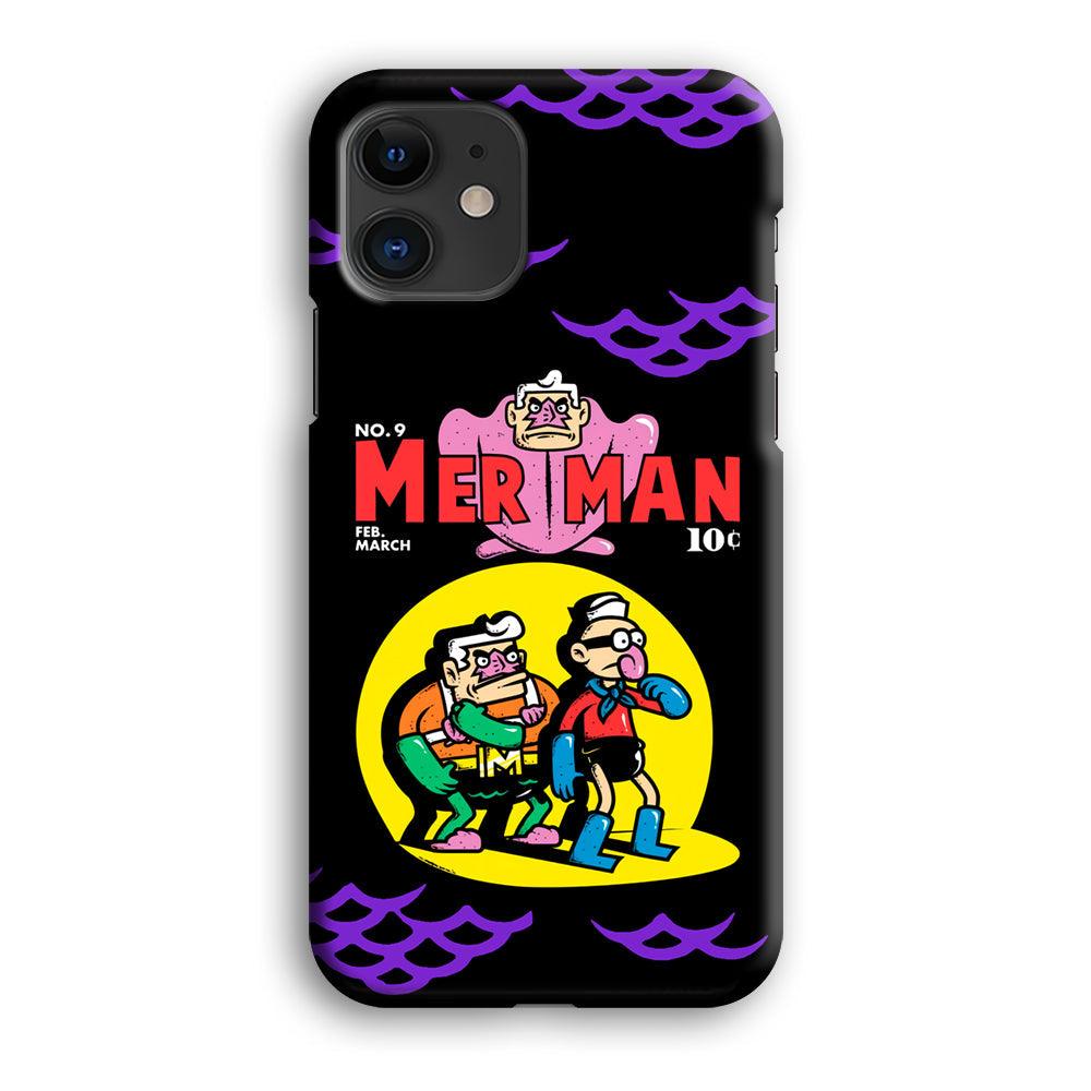 Spongebob Squarepants Mer Man Hero Show iPhone 12 Case-Oxvistore