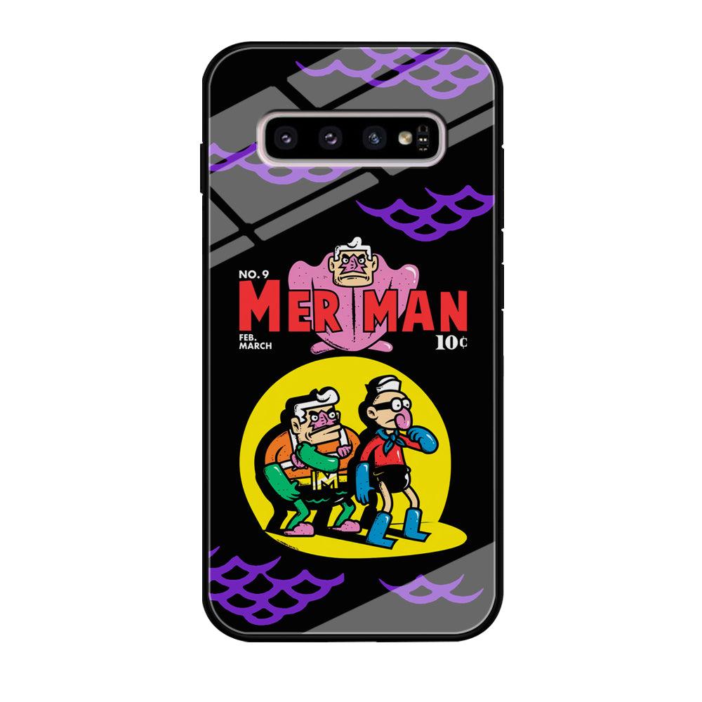 Spongebob Squarepants Mer Man Hero Show Samsung Galaxy S10 Plus Case-Oxvistore