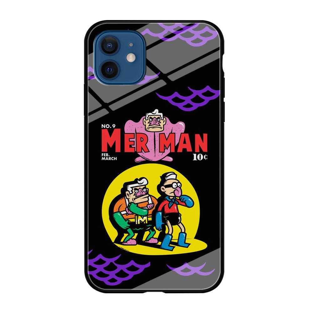 Spongebob Squarepants Mer Man Hero Show iPhone 12 Case-Oxvistore