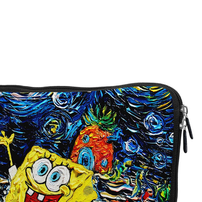 Spongebob Starry Night Painting Laptop Sleeve Protective Cover