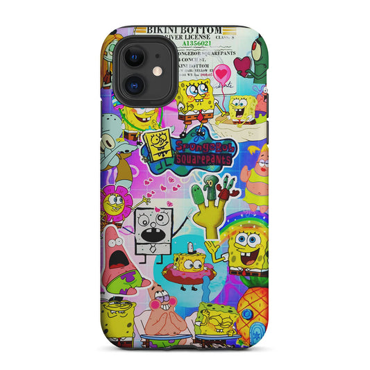 Spongebob and Friends Aesthetic 2 in 1 Tough Phone Case