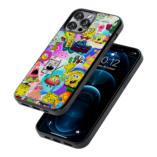 Spongebob and Friends Aesthetic 2D Rubber Phone Case