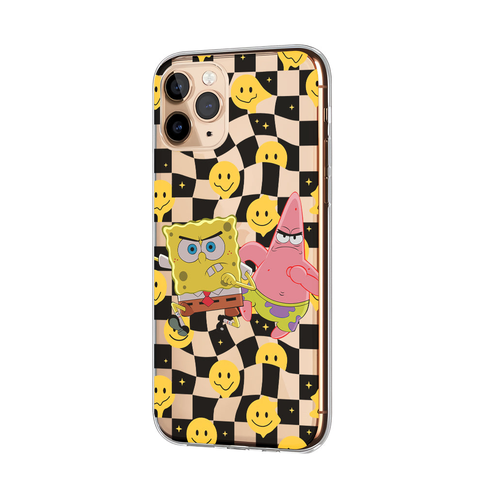 Spongebob and Patrick are Angry Clear Soft Case