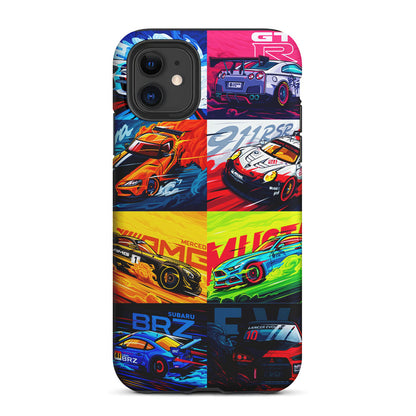 Sports Car Collection Art 2 in 1 Tough Phone Case