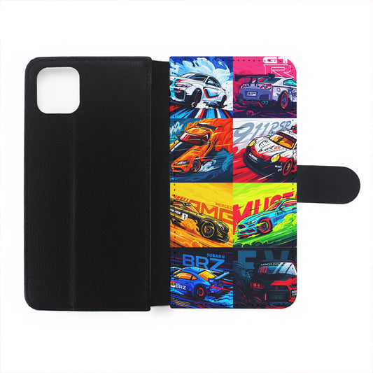 Sports Car Collection Art Flip Wallet Phone Case