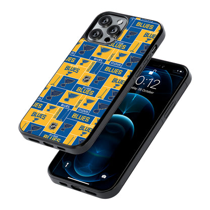 St. Louis Blues Pattern 2D Rubber Phone Case