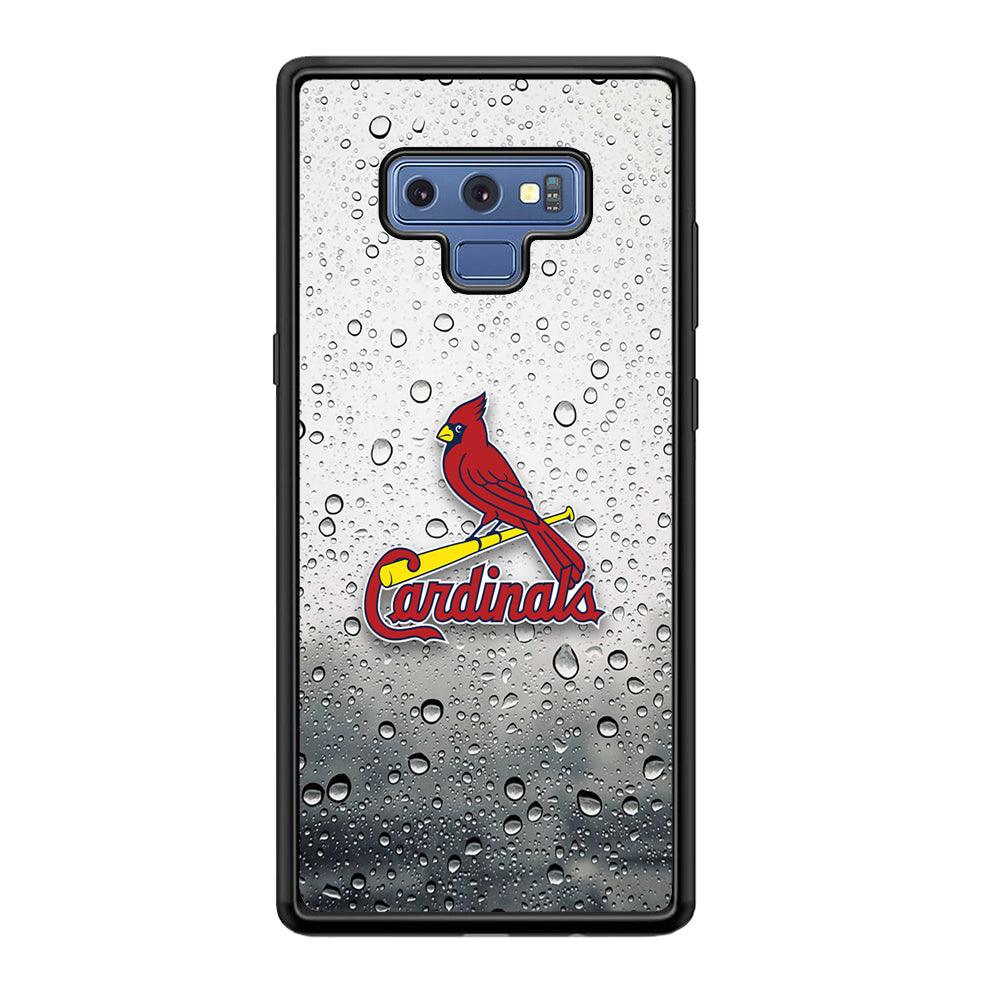 St Louis Cardinals Sticker on Rainy Day Samsung Galaxy Note 9 Case-Oxvistore