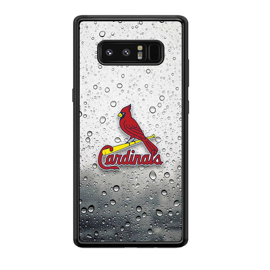 St Louis Cardinals Sticker on Rainy Day Samsung Galaxy Note 8 Case-Oxvistore