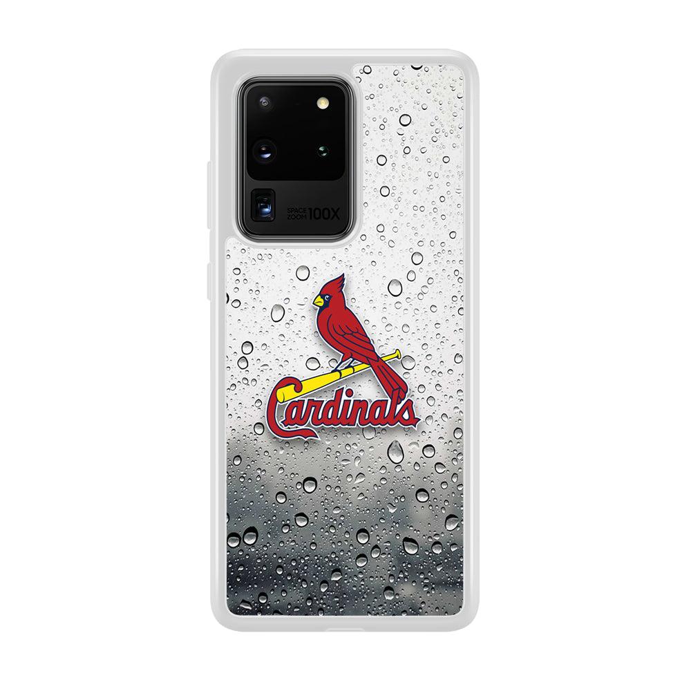 St Louis Cardinals Sticker on Rainy Day Samsung Galaxy S20 Ultra Case-Oxvistore