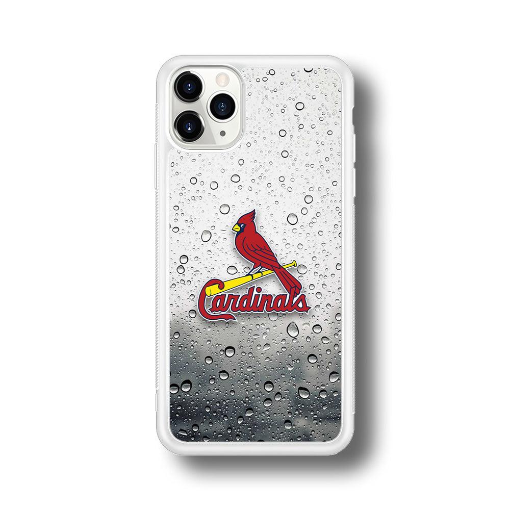 St Louis Cardinals Sticker on Rainy Day iPhone 11 Pro Case-Oxvistore