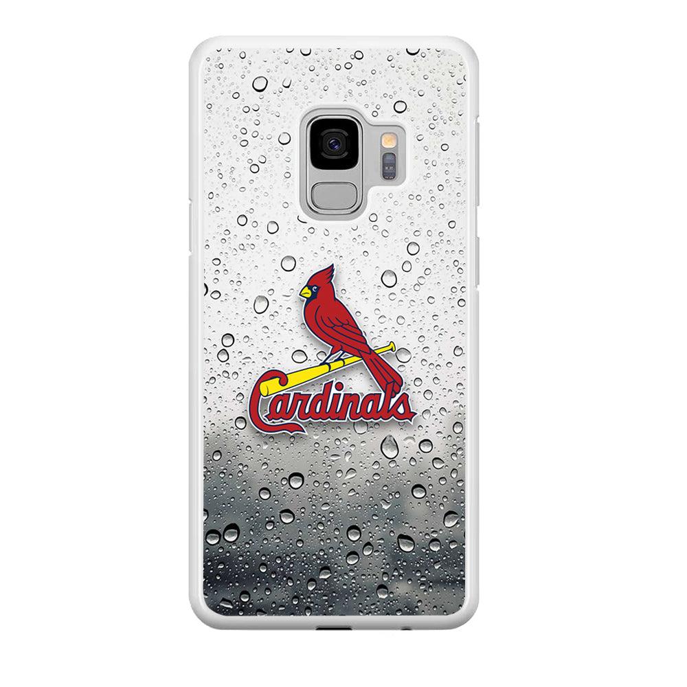 St Louis Cardinals Sticker on Rainy Day Samsung Galaxy S9 Case-Oxvistore