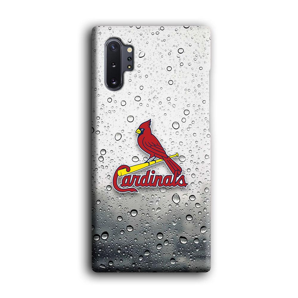 St Louis Cardinals Sticker on Rainy Day Samsung Galaxy Note 10 Plus Case-Oxvistore