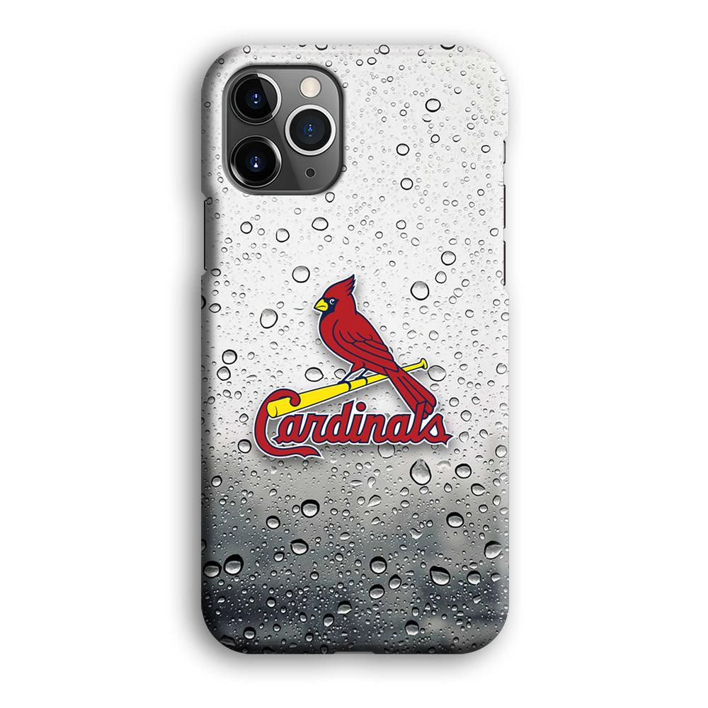 St Louis Cardinals Sticker on Rainy Day iPhone 12 Pro Max Case-Oxvistore