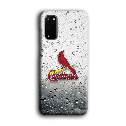 St Louis Cardinals Sticker on Rainy Day Samsung Galaxy S20 Case-Oxvistore