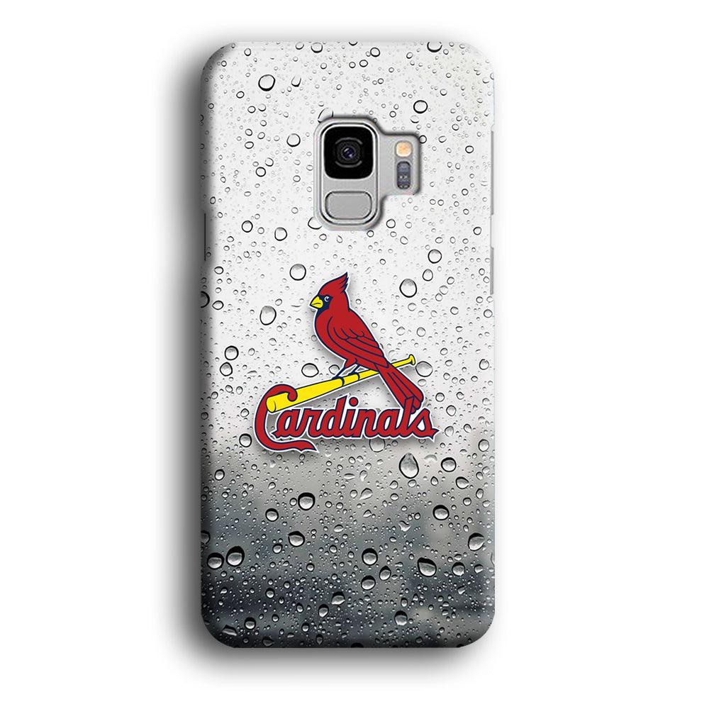 St Louis Cardinals Sticker on Rainy Day Samsung Galaxy S9 Case-Oxvistore