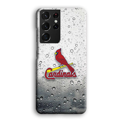 St Louis Cardinals Sticker on Rainy Day Samsung Galaxy S21 Ultra Case-Oxvistore