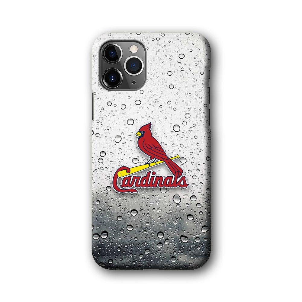 St Louis Cardinals Sticker on Rainy Day iPhone 11 Pro Case-Oxvistore