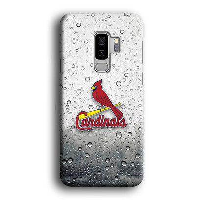 St Louis Cardinals Sticker on Rainy Day Samsung Galaxy S9 Plus Case-Oxvistore