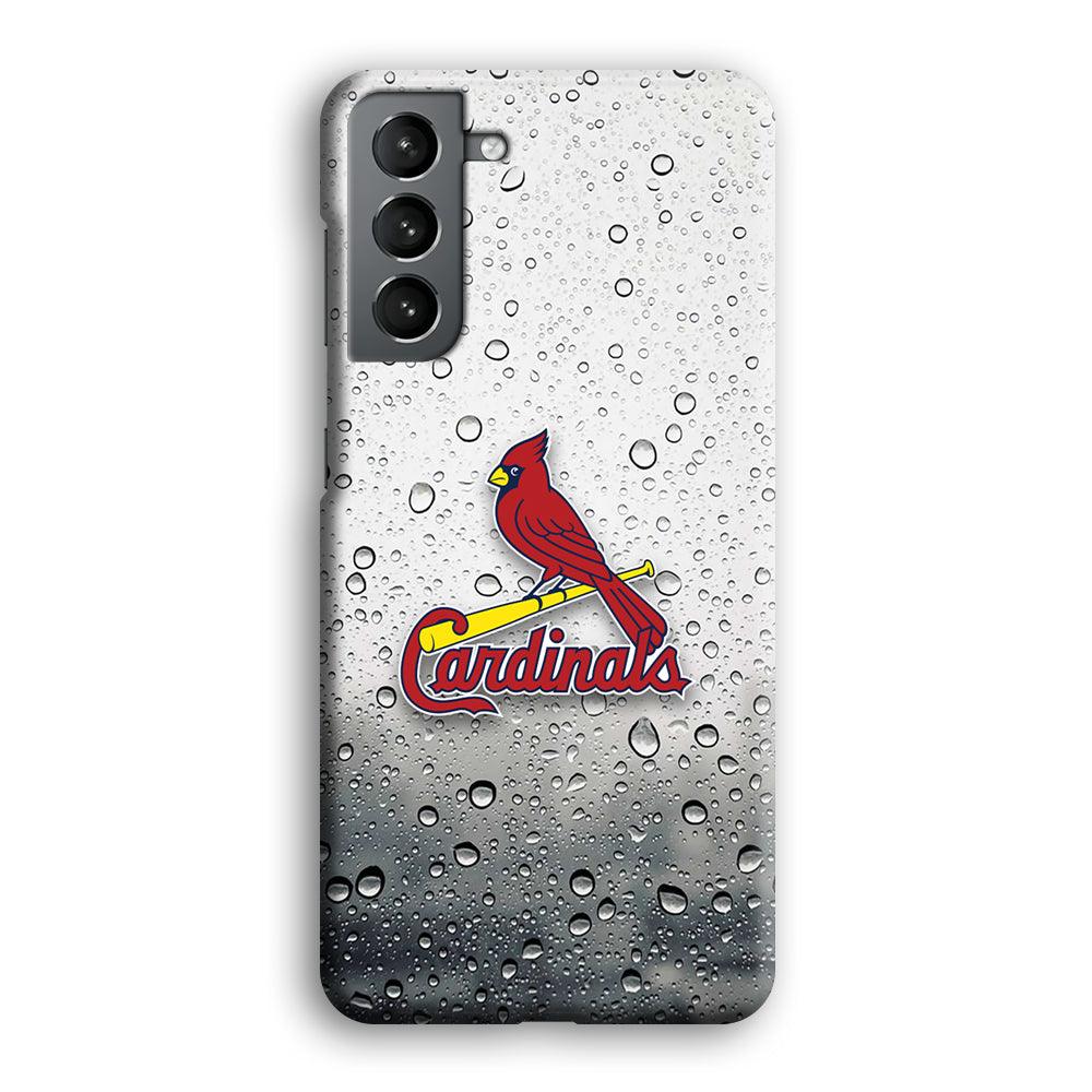 St Louis Cardinals Sticker on Rainy Day Samsung Galaxy S21 Plus Case-Oxvistore