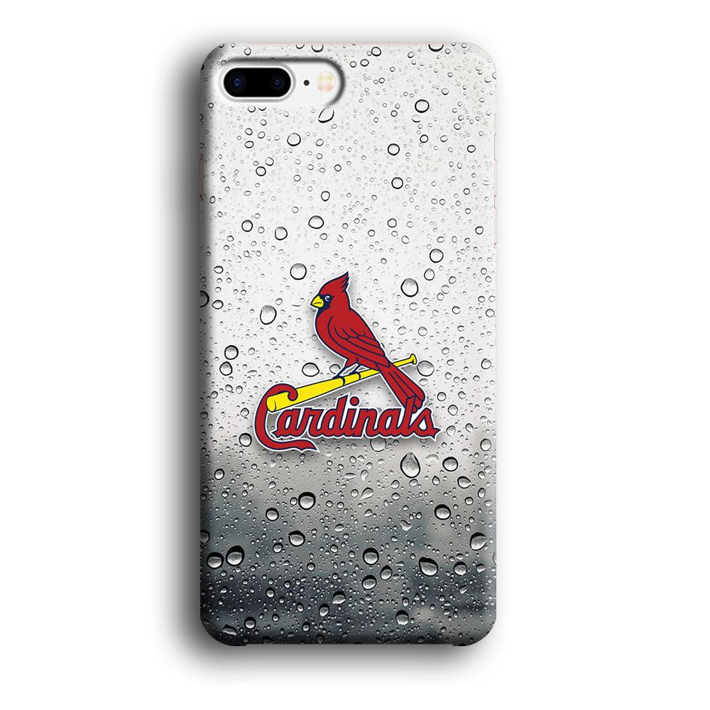 St Louis Cardinals Sticker on Rainy Day iPhone 7 Plus Case-Oxvistore