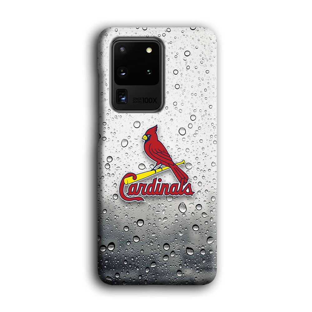 St Louis Cardinals Sticker on Rainy Day Samsung Galaxy S20 Ultra Case-Oxvistore