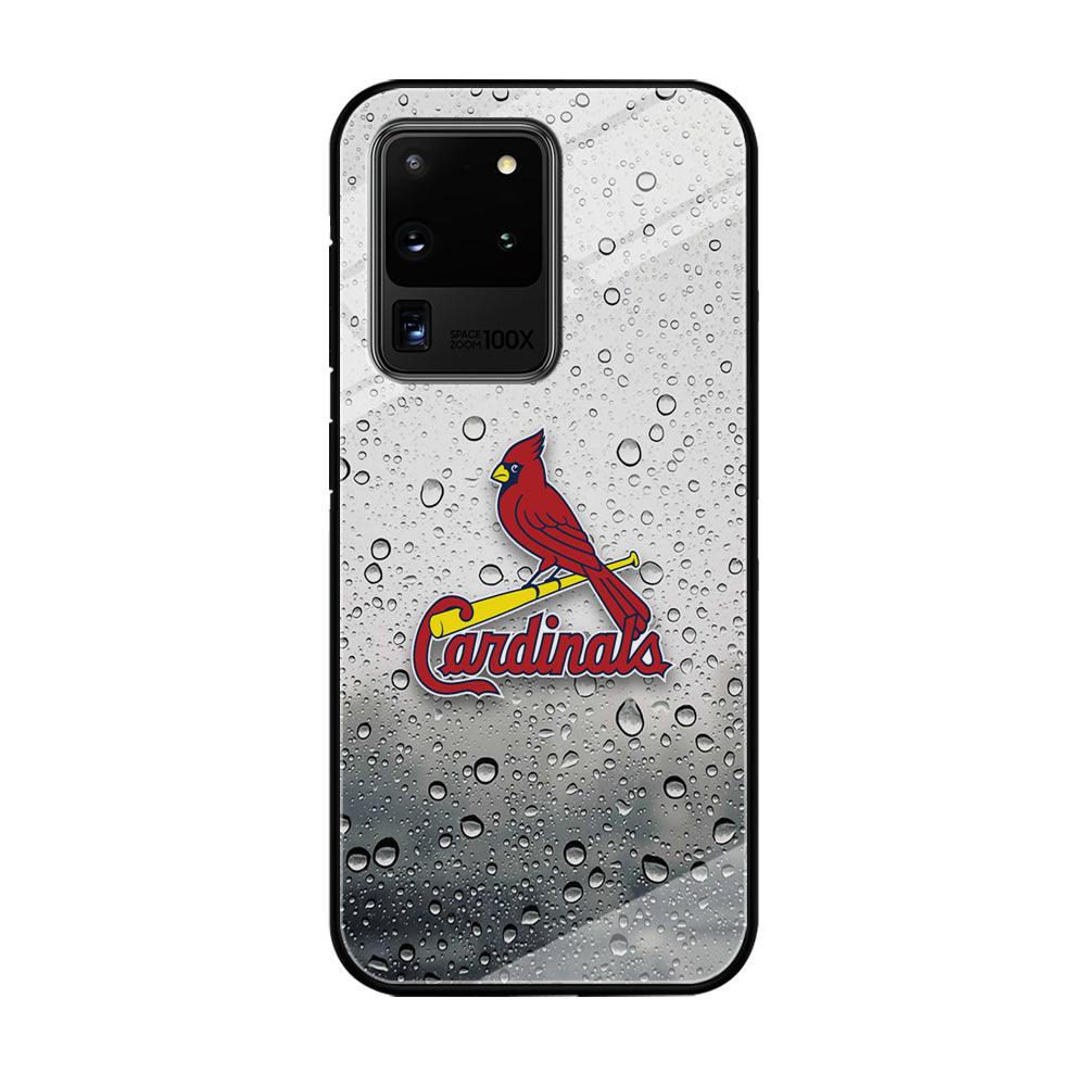 St Louis Cardinals Sticker on Rainy Day Samsung Galaxy S20 Ultra Case-Oxvistore