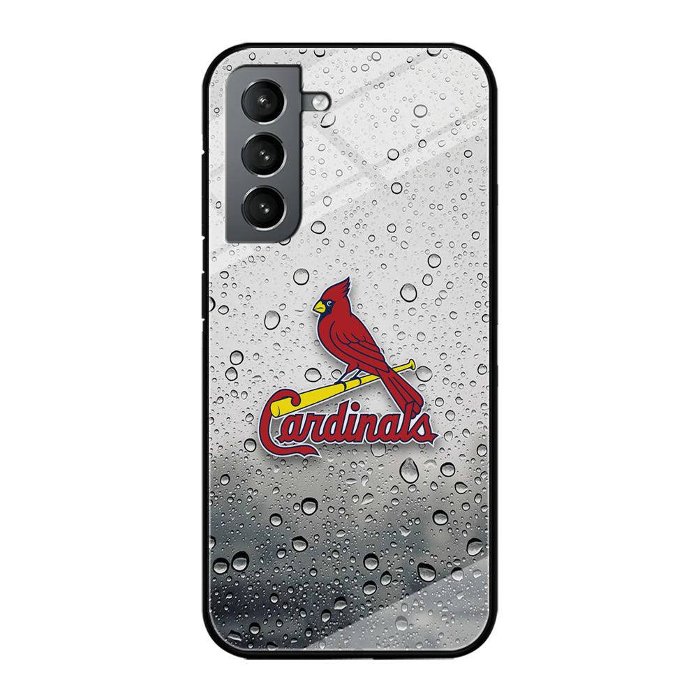 St Louis Cardinals Sticker on Rainy Day Samsung Galaxy S21 Plus Case-Oxvistore