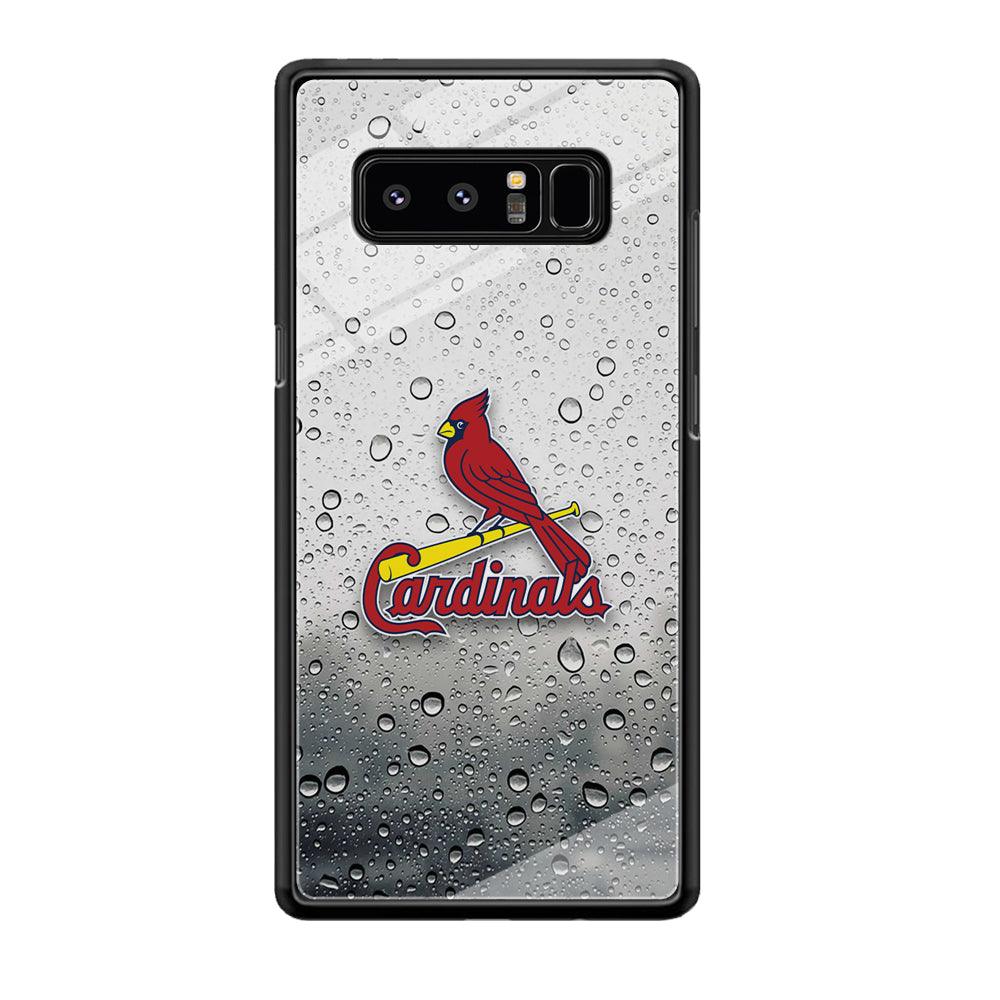 St Louis Cardinals Sticker on Rainy Day Samsung Galaxy Note 8 Case-Oxvistore