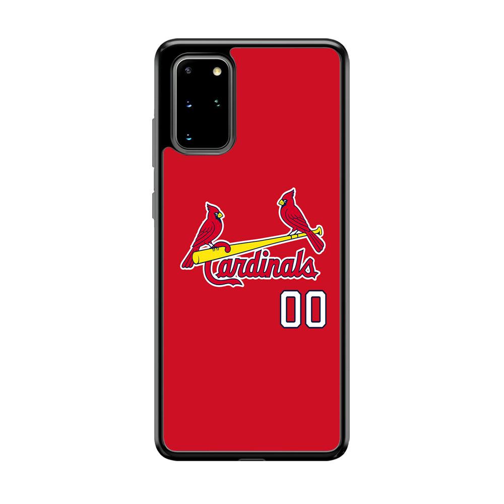 St Louis Cardinals The Red Bird Samsung Galaxy S20 Plus Case-Rubber Black (2D Case)-Oxvistore