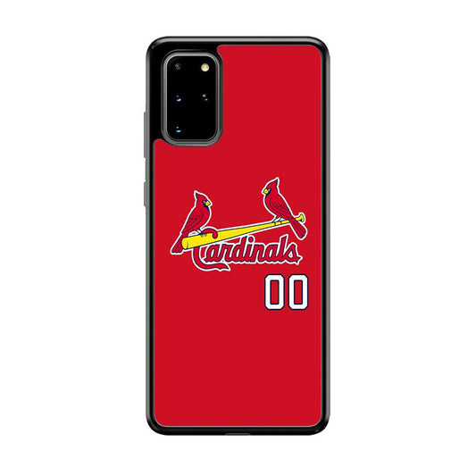 St Louis Cardinals The Red Bird Samsung Galaxy S20 Plus Case-Rubber Black (2D Case)-Oxvistore
