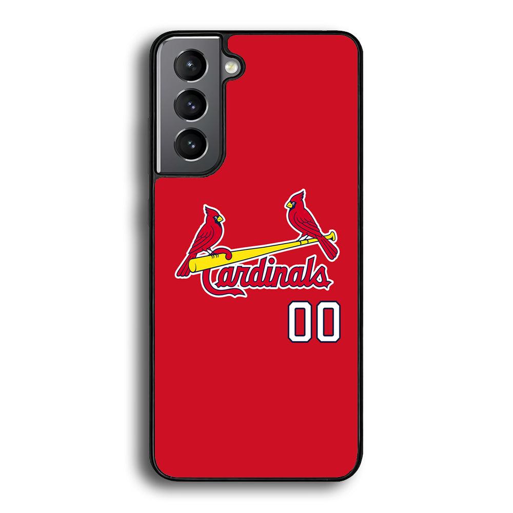 St Louis Cardinals The Red Bird Samsung Galaxy S24 Case-Rubber Black (2D Case)-Oxvistore
