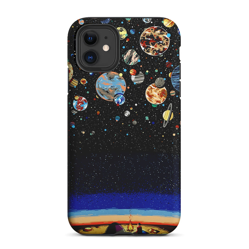 Star Night Camping 2 in 1 Tough Phone Case