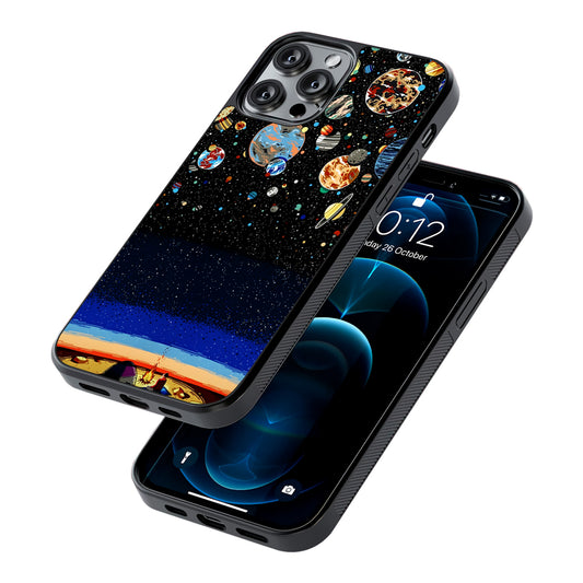 Star Night Camping 2D Rubber Phone Case