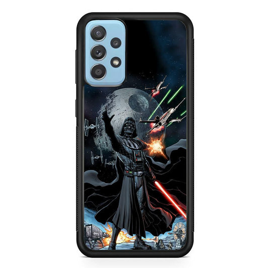 Star Wars Commander of Troopers Samsung Galaxy A72 Case-Rubber Black (2D Case)-Oxvistore