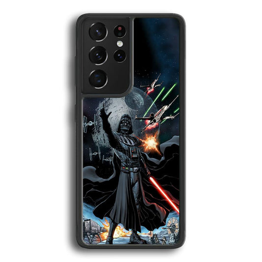 Star Wars Commander of Troopers Samsung Galaxy S24 Ultra Case-Rubber Black (2D Case)-Oxvistore