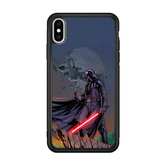 Star Wars Faith of Darth Vader iPhone X Case-Rubber Black (2D Case)-Oxvistore